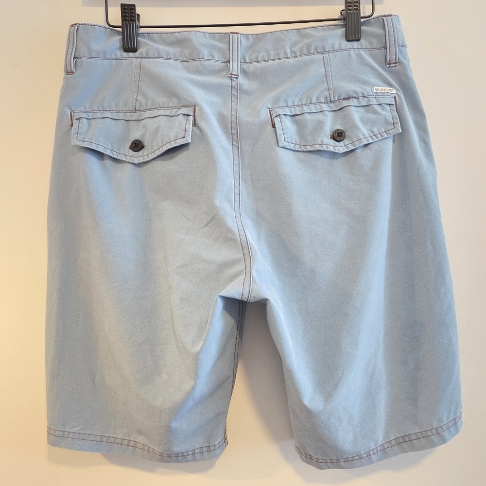 Quiksilver Men’s Blue Distressed Shorts Size 30 Surf Skate - Picture 7 of 9